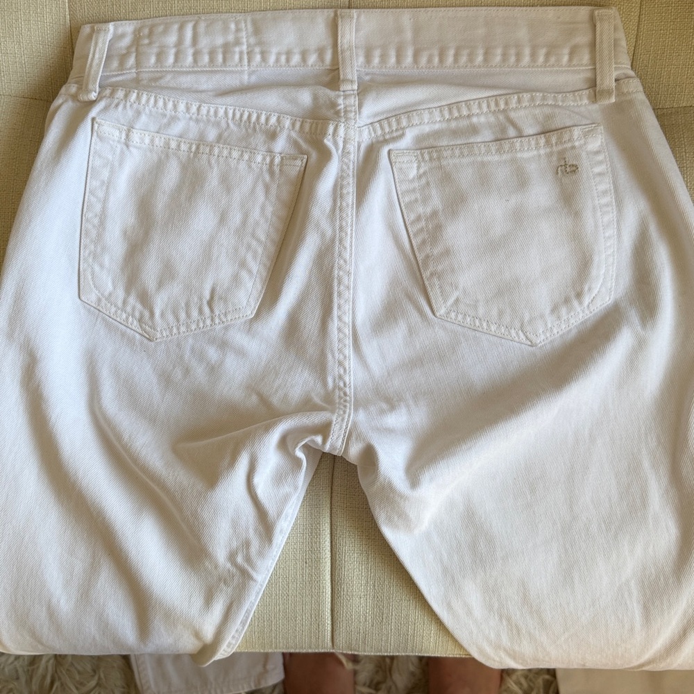 Rag & Bone White Selvedge Denim Jeans Fit 2 Slim 31 x 33.5